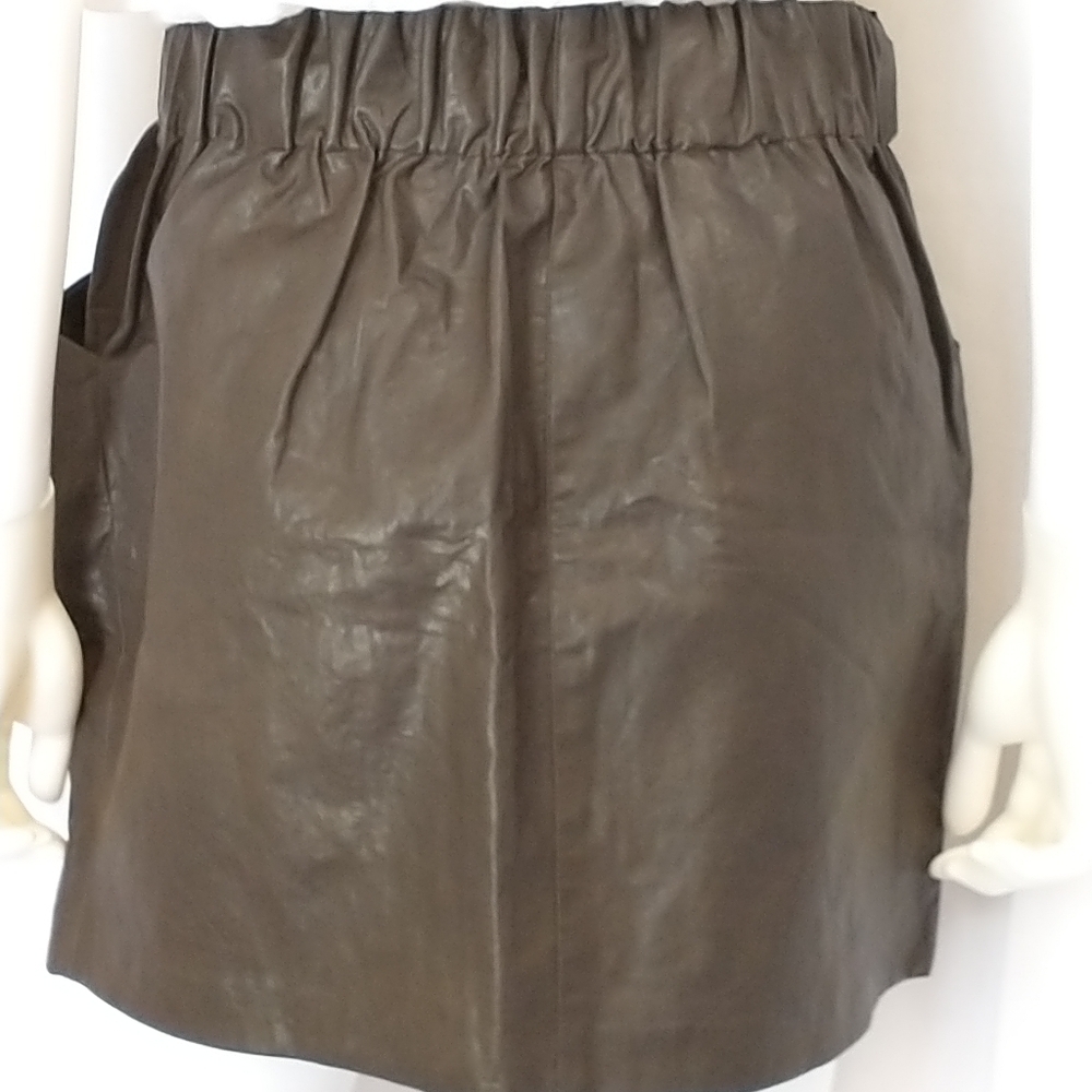 Zara Faux Leather Skirt - Picture 5 of 8